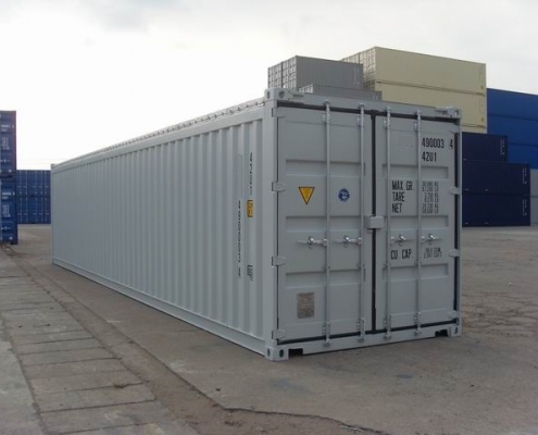 container 40 pieds toit fermé dry blanc