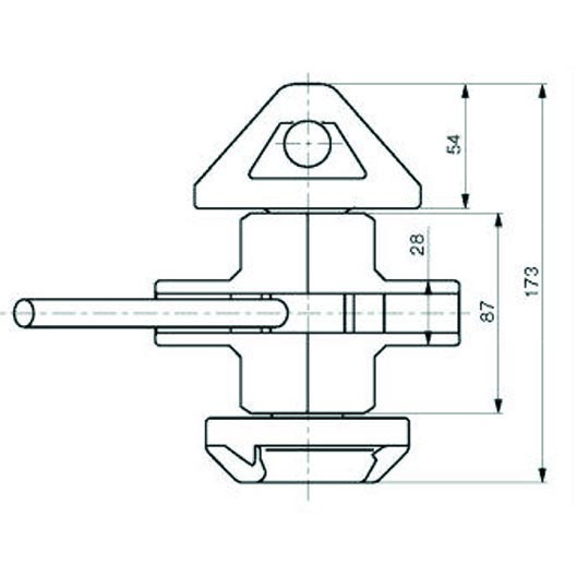 Accessoire de fixation twist-lock intermédiaire container